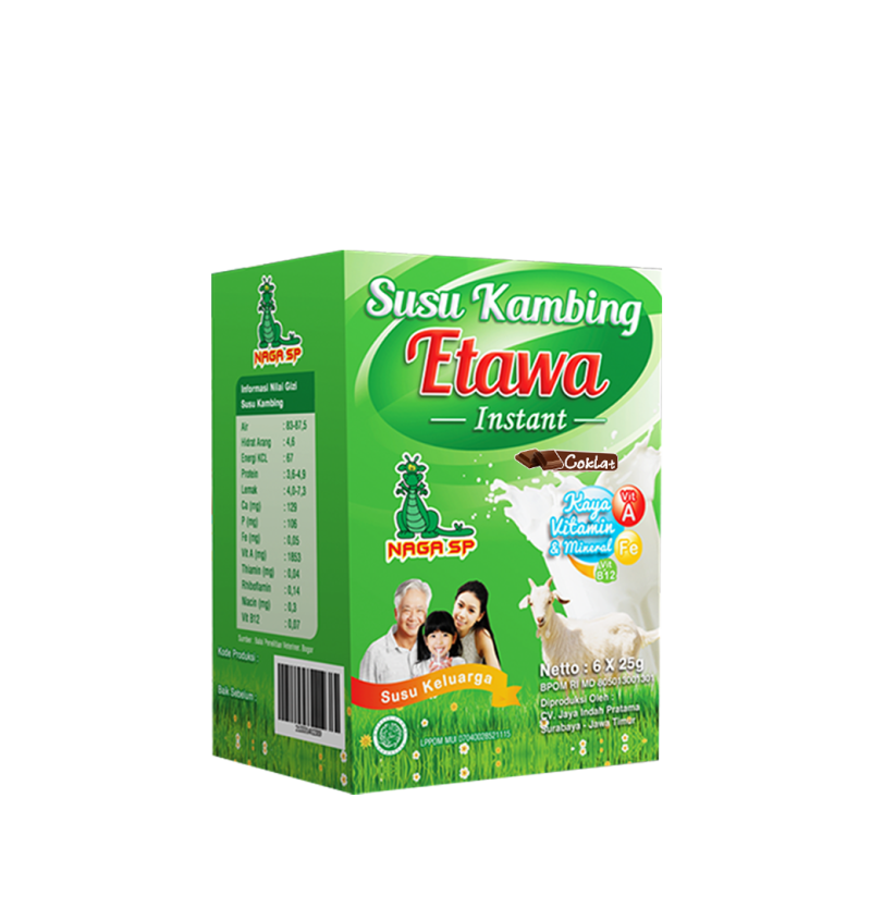 Susu Kambing Etawa NagaSP 6 Sachet Coklat 25 gr