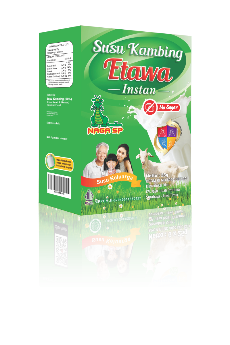 Susu Kambing Etawa NagaSP 6 Sachet Plain Diamond  25 gr - Gambar 4